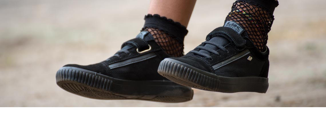 All Black Kids Sneakers